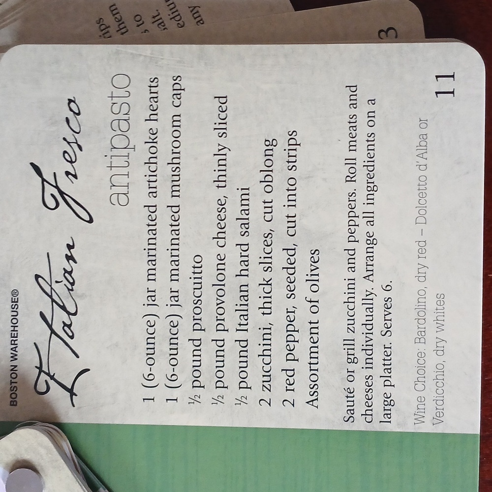 Wine & Cheese Recipe Deck Cards - Picture 8 of 16